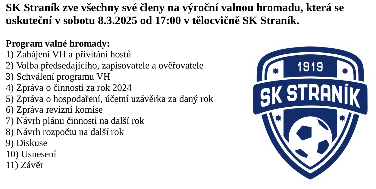 Valná hromada 2025